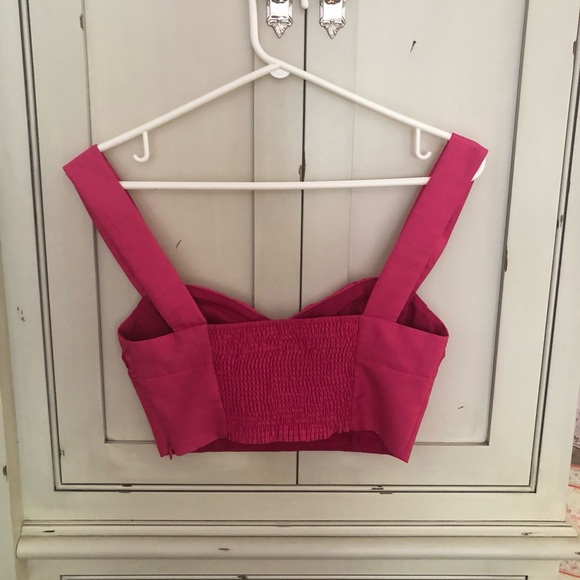 Wilfred Fuchsia pink crop top - Picture 2 of 5